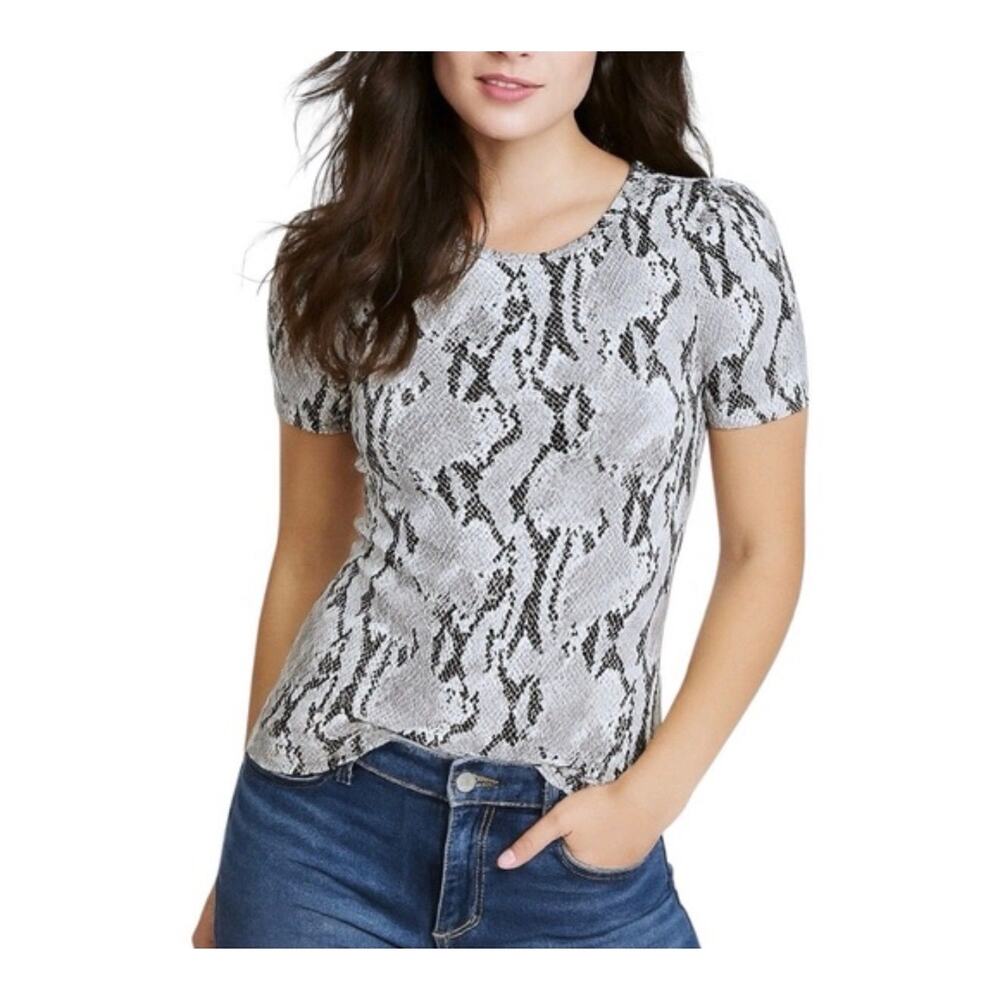 EXPRESS Snake Skin Print Blouse XS